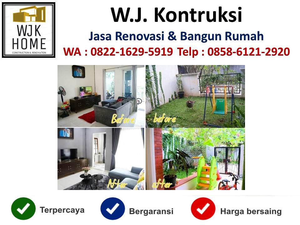 Jasa renovasi rumah  kontrakan di  Bandung  wa 085861212920 