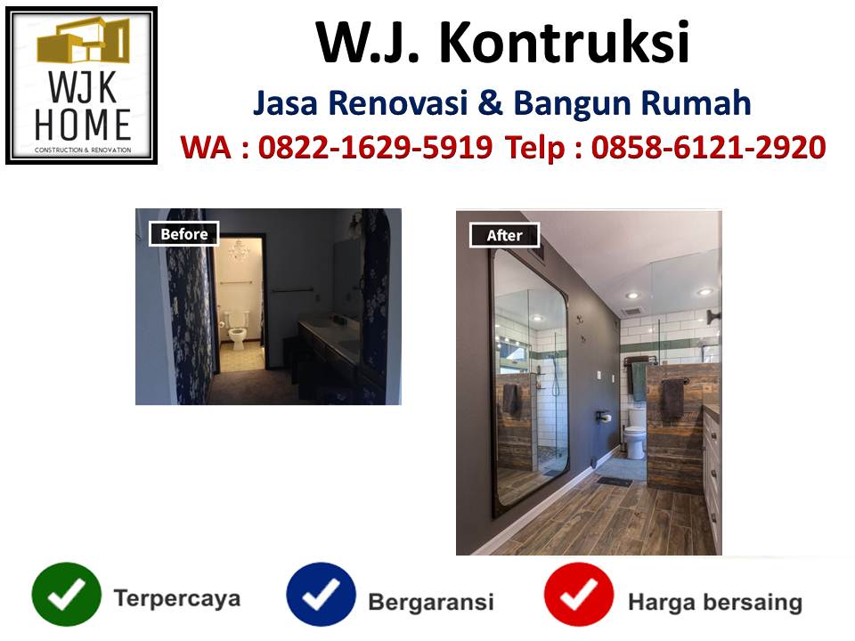 Jasa renovasi rumah  kontrakan di  Bandung  wa 085861212920 