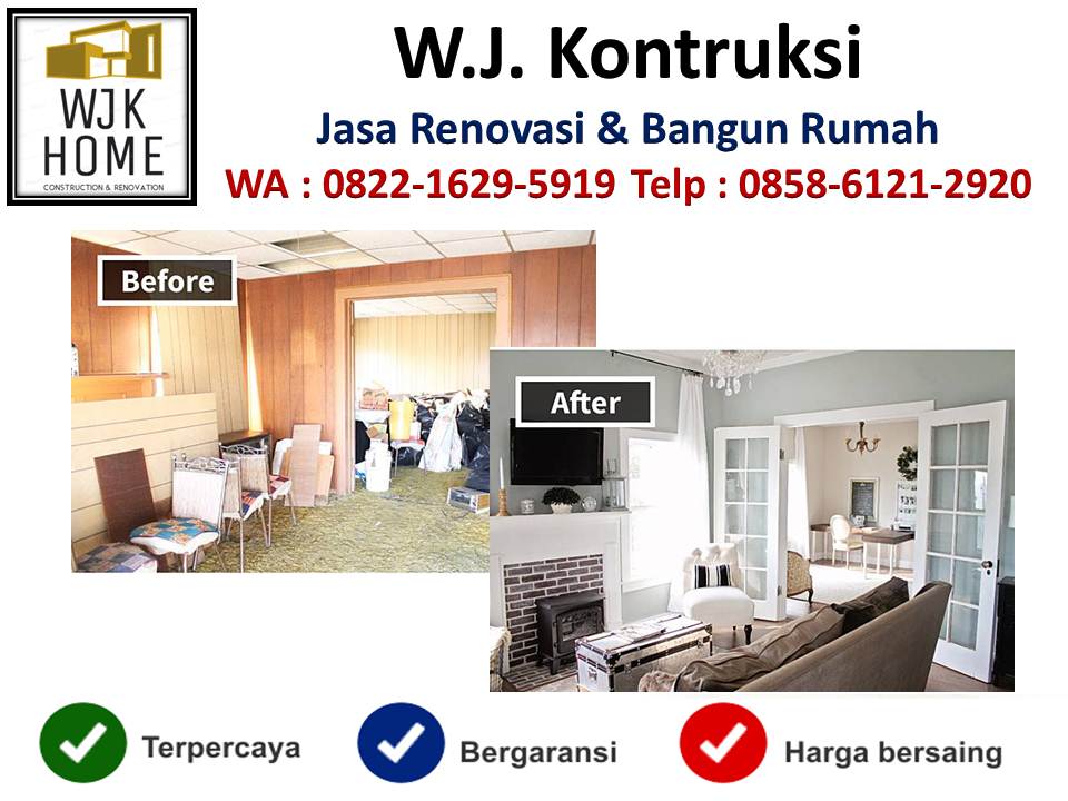 Biaya renovasi rumah  minimalis  type 36 di Bandung wa 